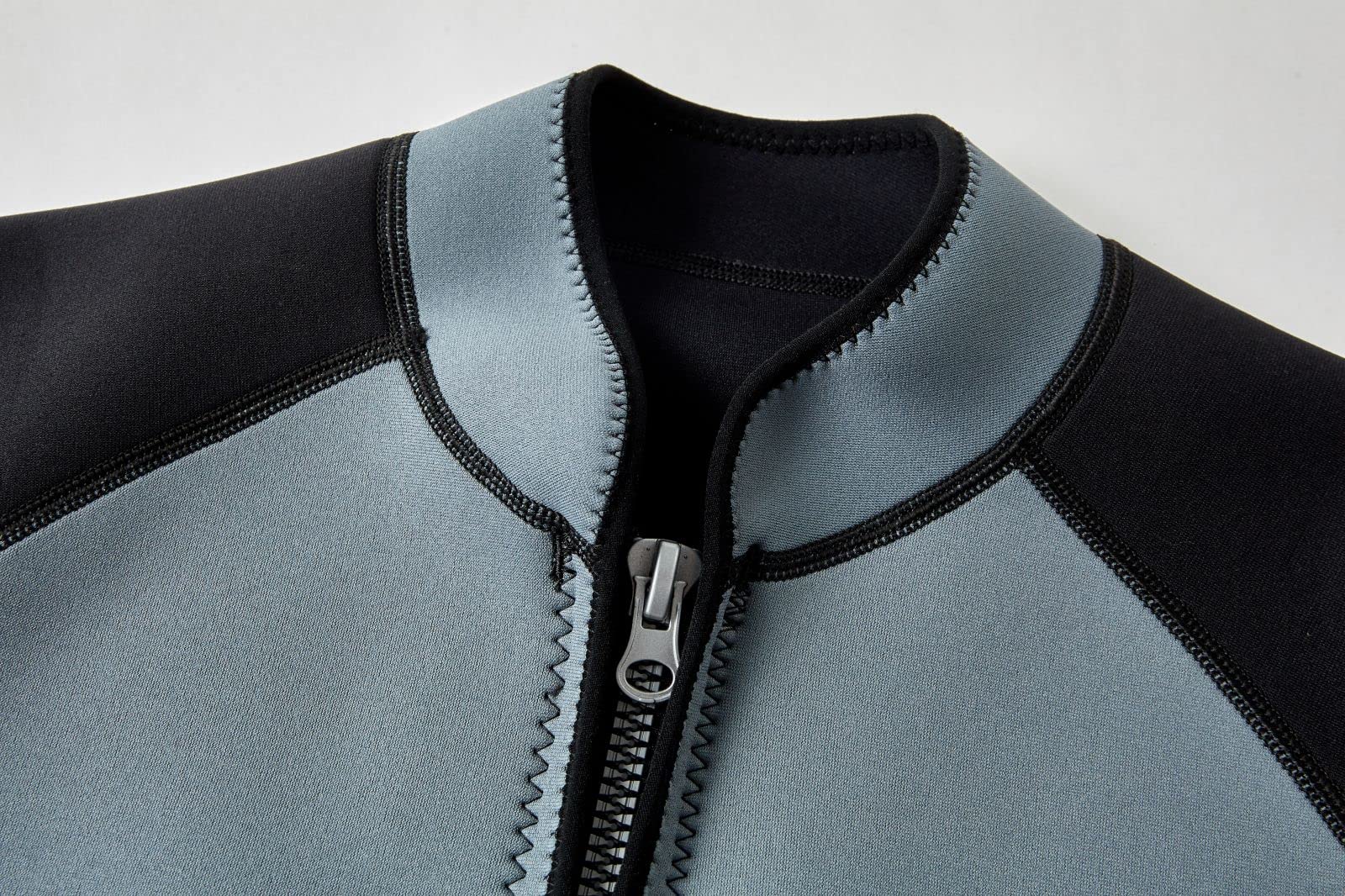 Mute Giacca per Uomini Donne, 2mm Neoprene Cerniera Anteriore Manica Lunga Surf Nuoto Immersioni Tuta Bagnata Top
