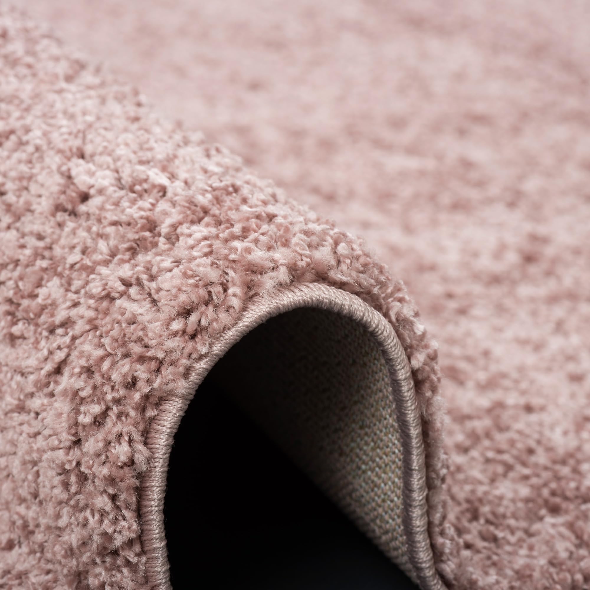 Pergamon Aloha - Tapis Shaggy à Poils Longs - Mélange Vieux Rose - 8 Tailles Disponibles