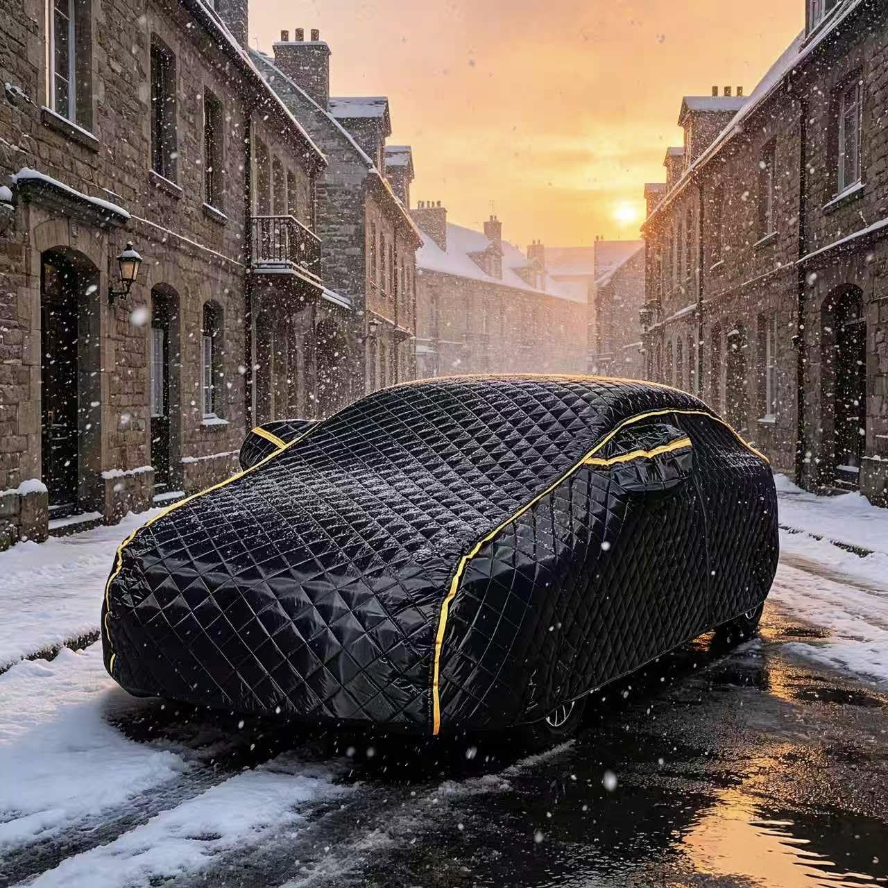 Telo Copriauto Antigrandine per Toyota Yaris XP210 (2020–2026),Telo Antigrandine per Auto, 5 Strati Imbottiti,Protezione Superiore per Auto da Temporali, Neve e Graffi L530