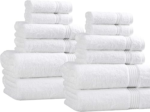 Vista 139 de Juego de 6 toallas Superior de algodón egipcio Borgoña,Negro,Azul claro,Morado