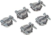 RACO 2711B5 Squeeze Connectors NMSC Cable 1/2-Inch Zinc Die Cast 5-Pack UL Listed Hubbell