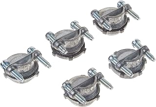 RACO 2711B5 Squeeze Connectors NMSC Cable 1/2-Inch Zinc Die Cast 5-Pack UL Listed Hubbell