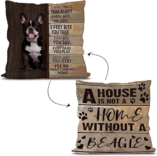 Knibeo Corgi Pillow Covers 18x18 Reversible, Corgi Gifts for Corgi Lovers Women, Corgi Mom Gifts, Corgi Dad Gifts, Corgi Decor, Corgi Pillow Case