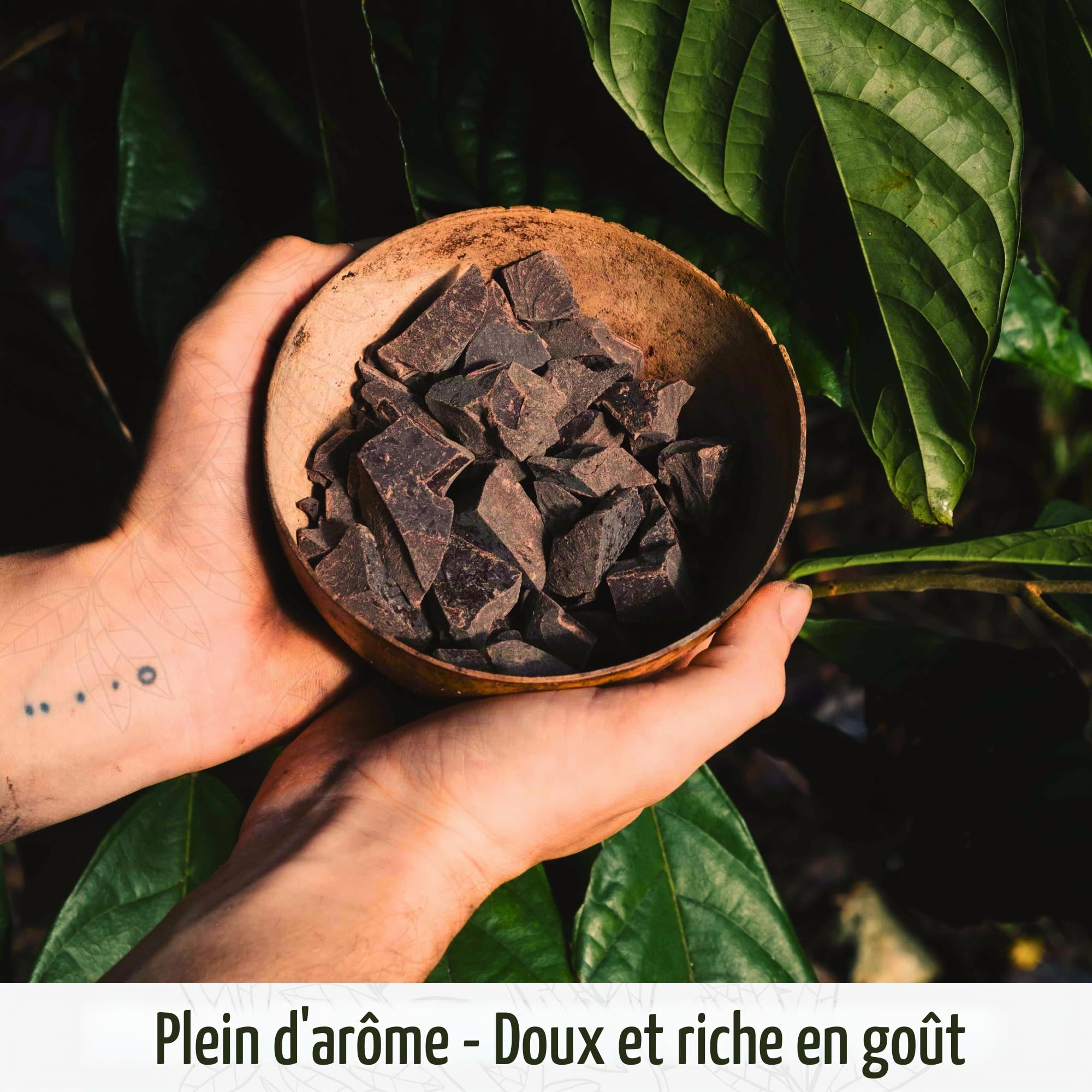 ALMARTE Cacao de cérémonie 250 g | 100 % brut et pur République dominicaine | Médecine ouvrante du cœur | Single Origin Bio | Ferme régénérative | Énergie théobromine | Substitut de café