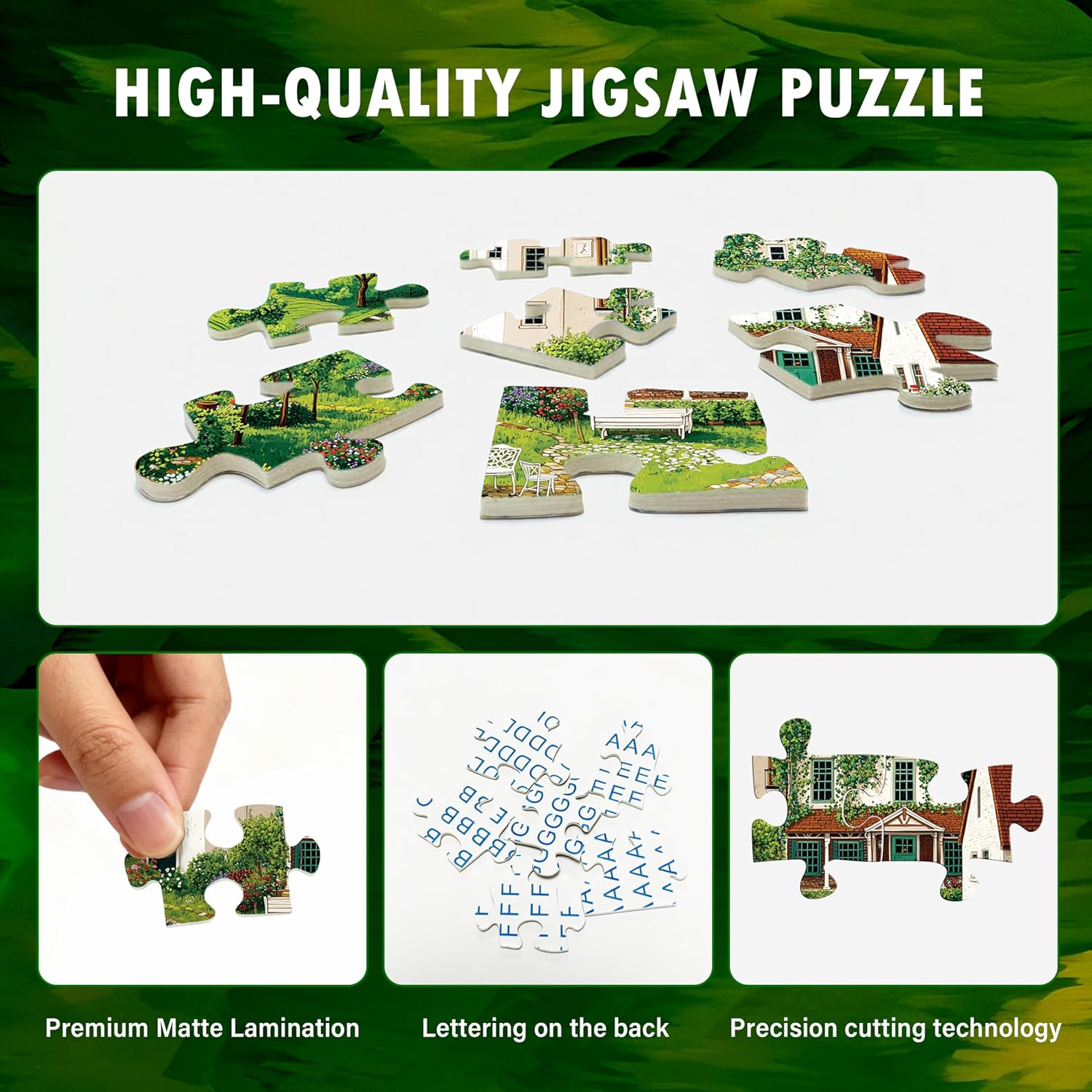 Puzzles for Adults 1000 Pieces - Spring Farm Landscape, Country Life Natures Adults Puzzles with Tree Bird, Letter on Back No Dust, Matte Finish Jigsaw Puzzles Home Decor, 27.5" x 19.7" Gifts Games