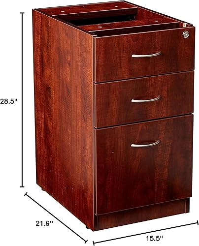 Miniatura 2 de Lorell LLR69604 Serie 69000 Pedestales fijos independientes, cereza