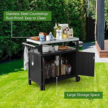 バーベキュー・調理用品 Packup Outdoor TT-01 - Maunto Amazon.com : TORVA Portable Outdoor Grill Prep Table with