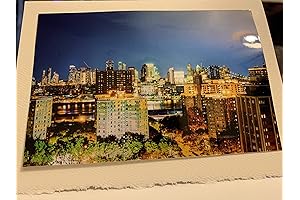 New York City Holiday: City at Night in Azure