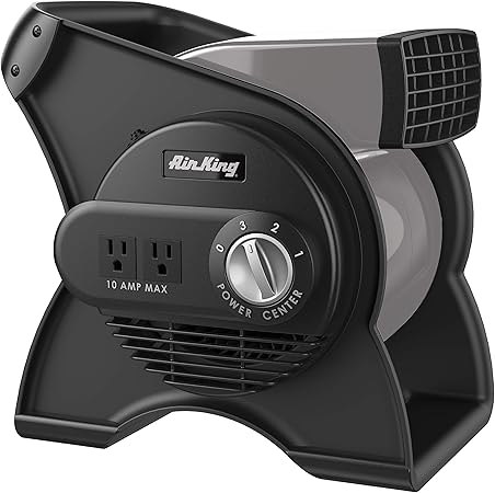 Air King 3-Speed Commercial Grade Pivoting Utility Blower, Black/Gray