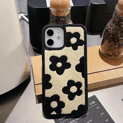 Miniatura 3 de Funda compatible con iPhone 1212 Pro, bonita funda suave, estética retro y elegante para iPhone 12, diseño floral, esponjosa para iPhone 12 (flores