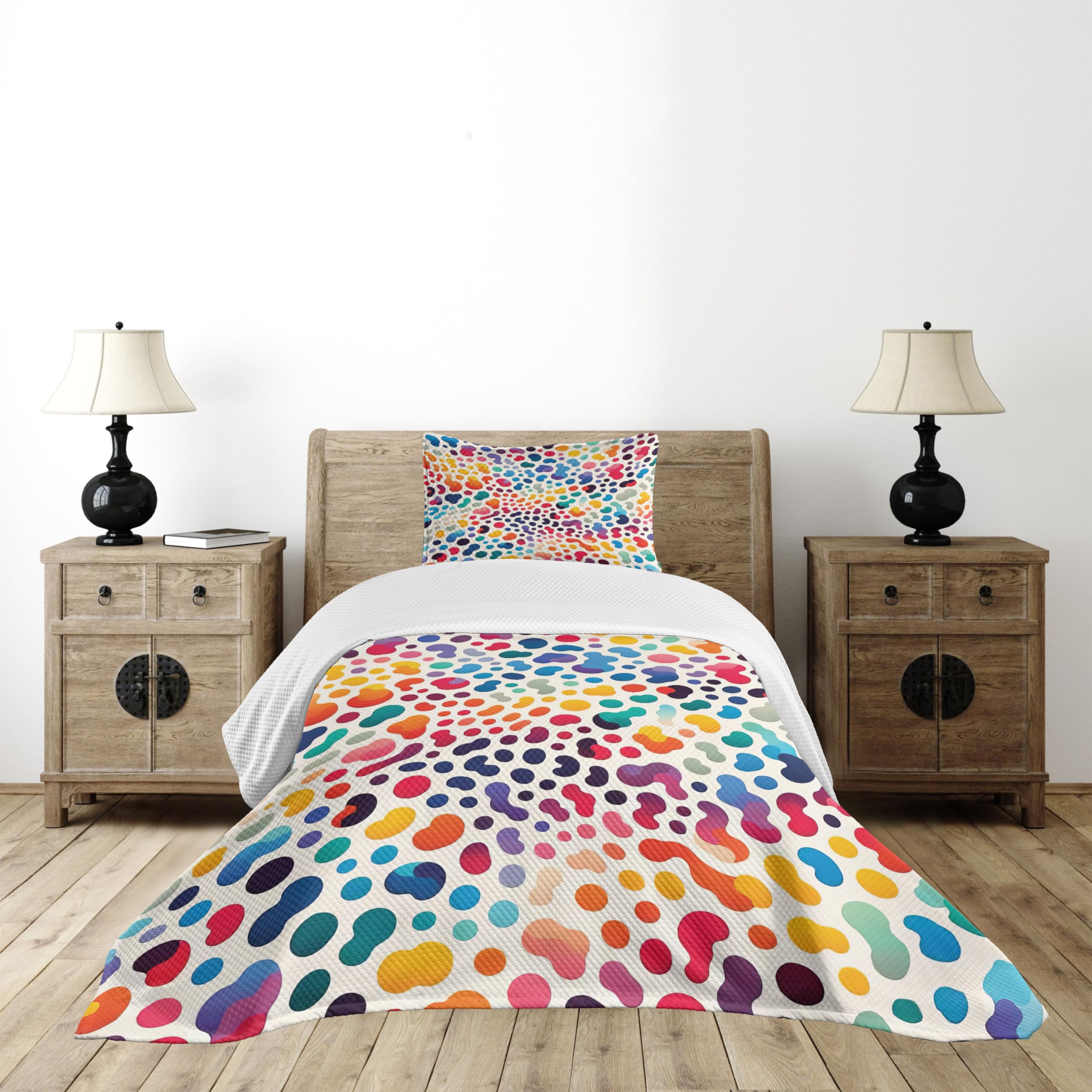 Colcha con estampado de leopardo Ambesonne para renovar el dormitorio moderno y juvenil