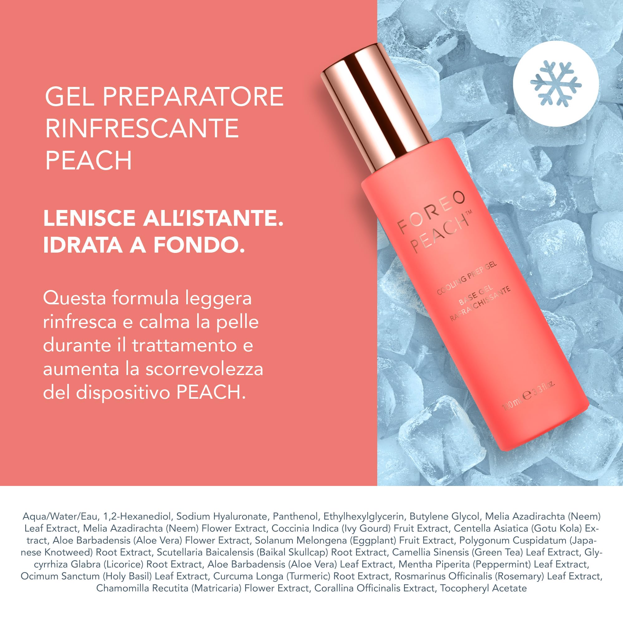 FOREO PEACH 2 Dispositivo Per Epilazione IPL + Gel Lenitivo Pre-IPL | Epilazione IPL, Epilazione Laser, Raffreddamento Pelle, Gel Rinfrescante, Corpo Intero, Zona Bikini, Viso