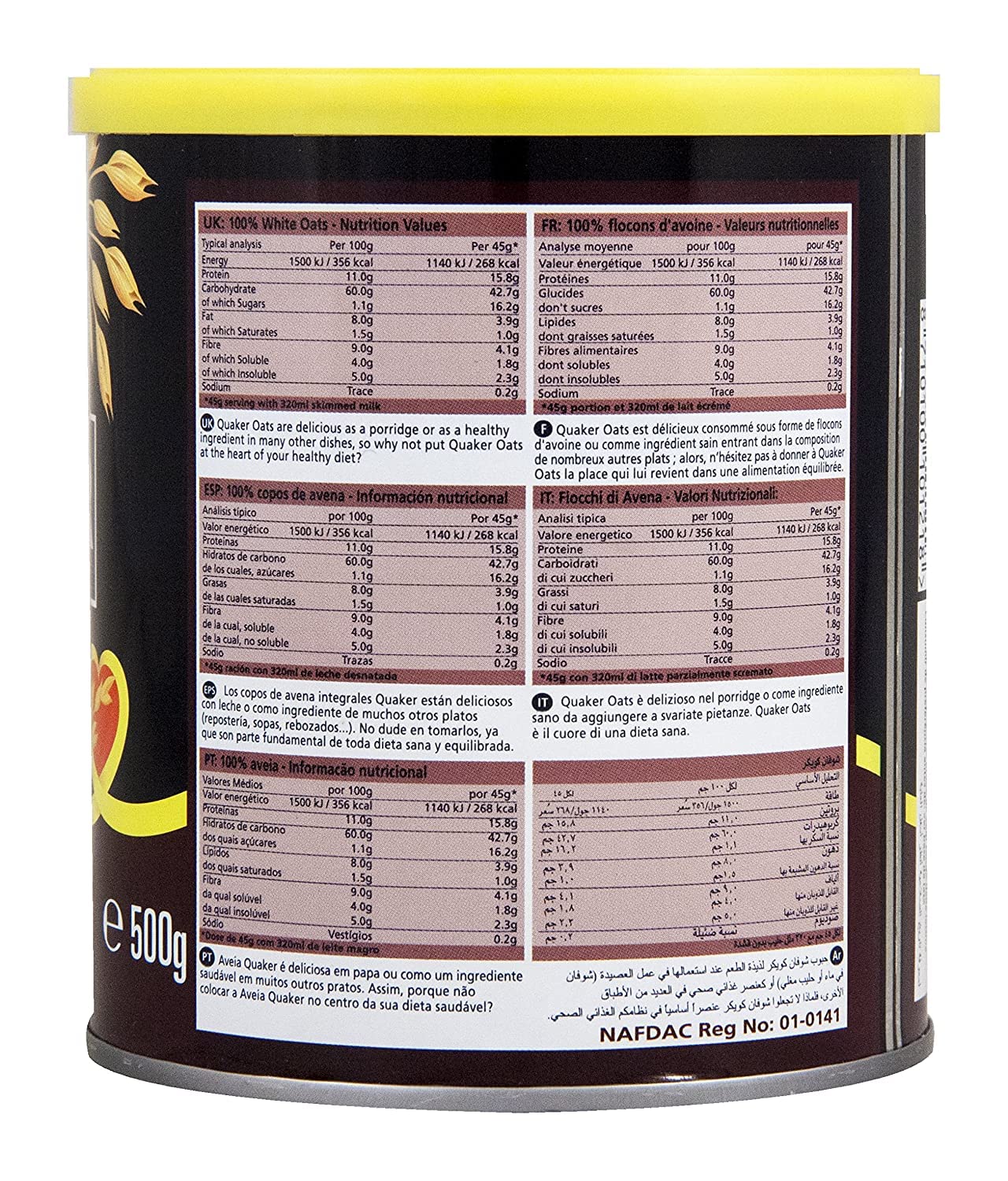 Quaker Oats Flocons d'avoine 500 g