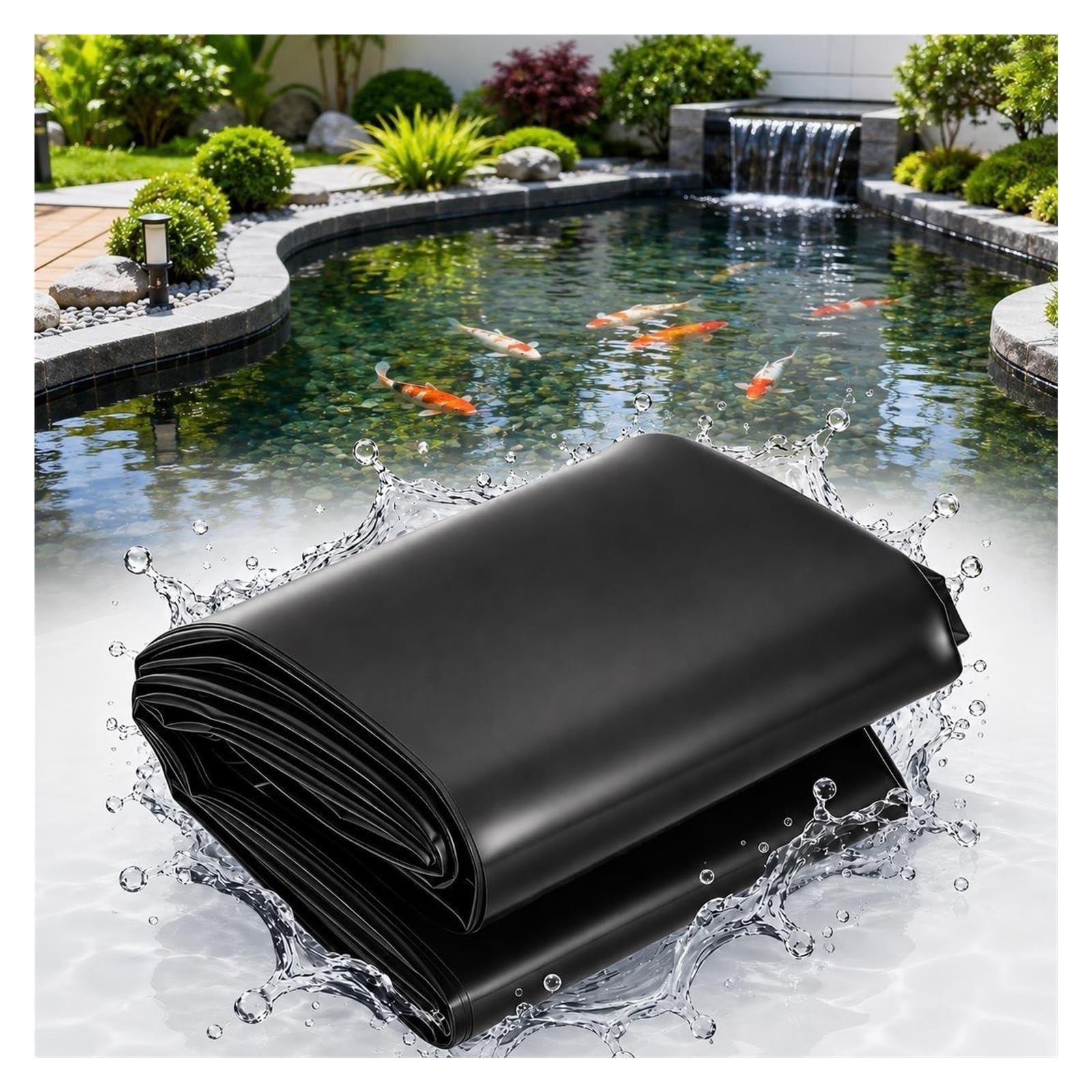 Revestimiento para Lona Estanque De HDPE De 0.2 Mm, Flexible E Impermeable.