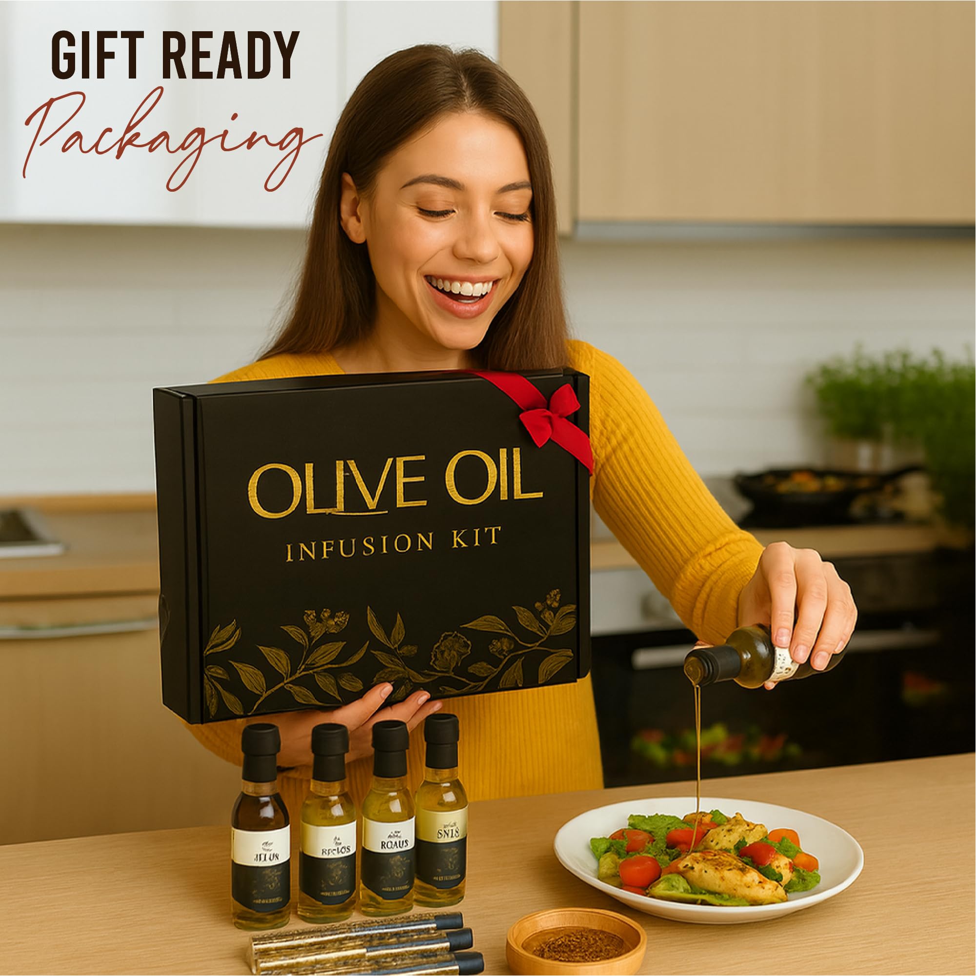 Amazon.com : Infused Olive Oil Gift Set – Variety Pack - 4