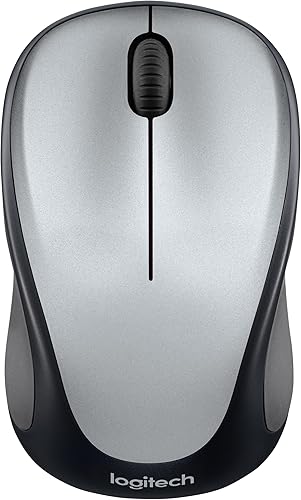 Logitech Mouse inalámbrico M317, 2.4 GHz con receptor USB, seguimiento óptico de 1000 DPI, batería de 12 meses, compatible con PC, Mac, laptop,