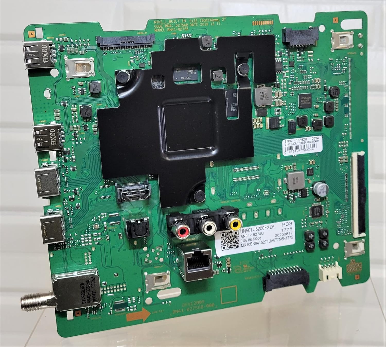 Replacement Main Board for Samsung TV Model UN50TU8200FXZA Part Number BN94-15274U