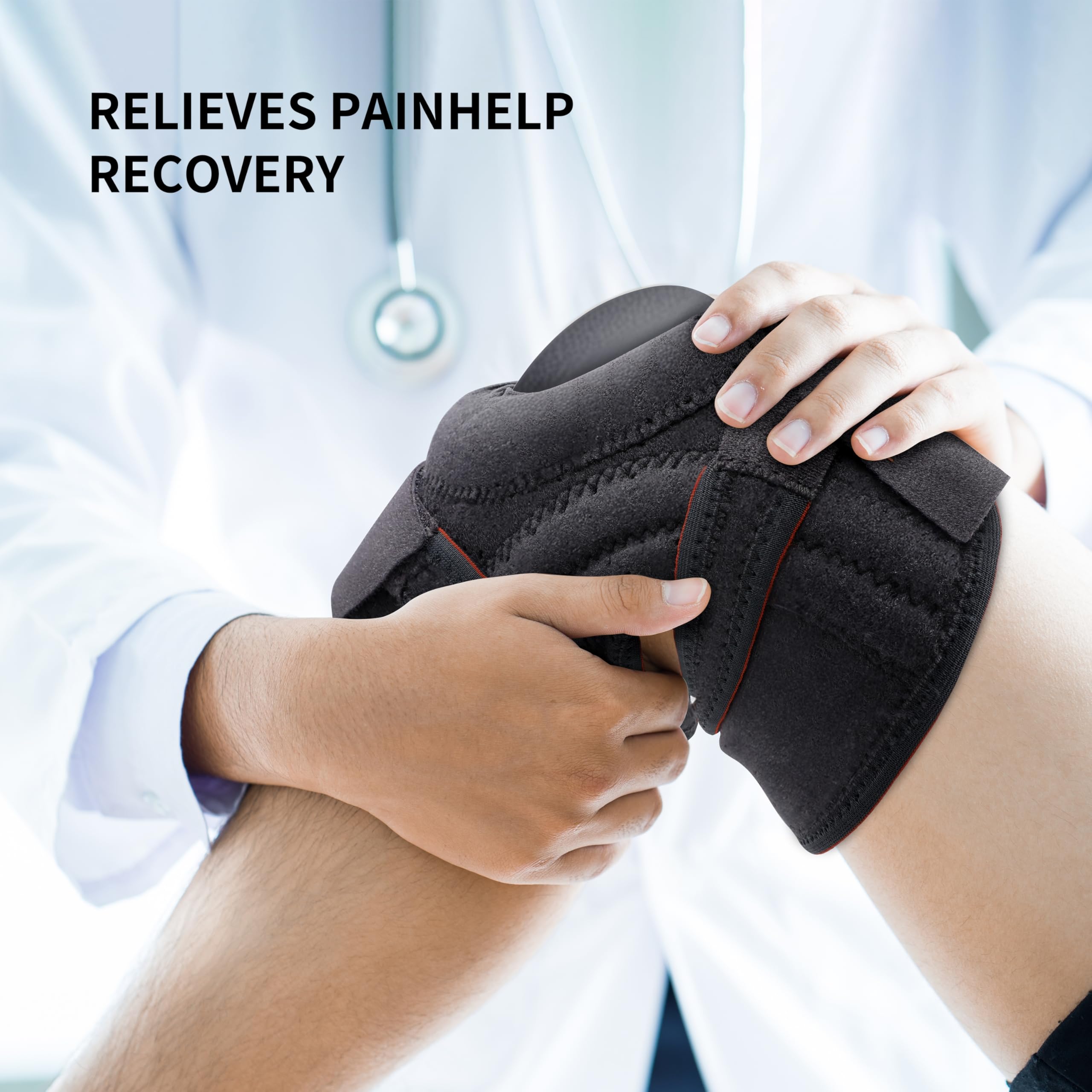 PROIRON Rodilleras Menisco y Ligamento, Rodilleras con Estabilizadores Laterales y Almohadillas de Gel de Rótula, para Artritis, Correr, Deporte, Crossfit, Rehabilitación