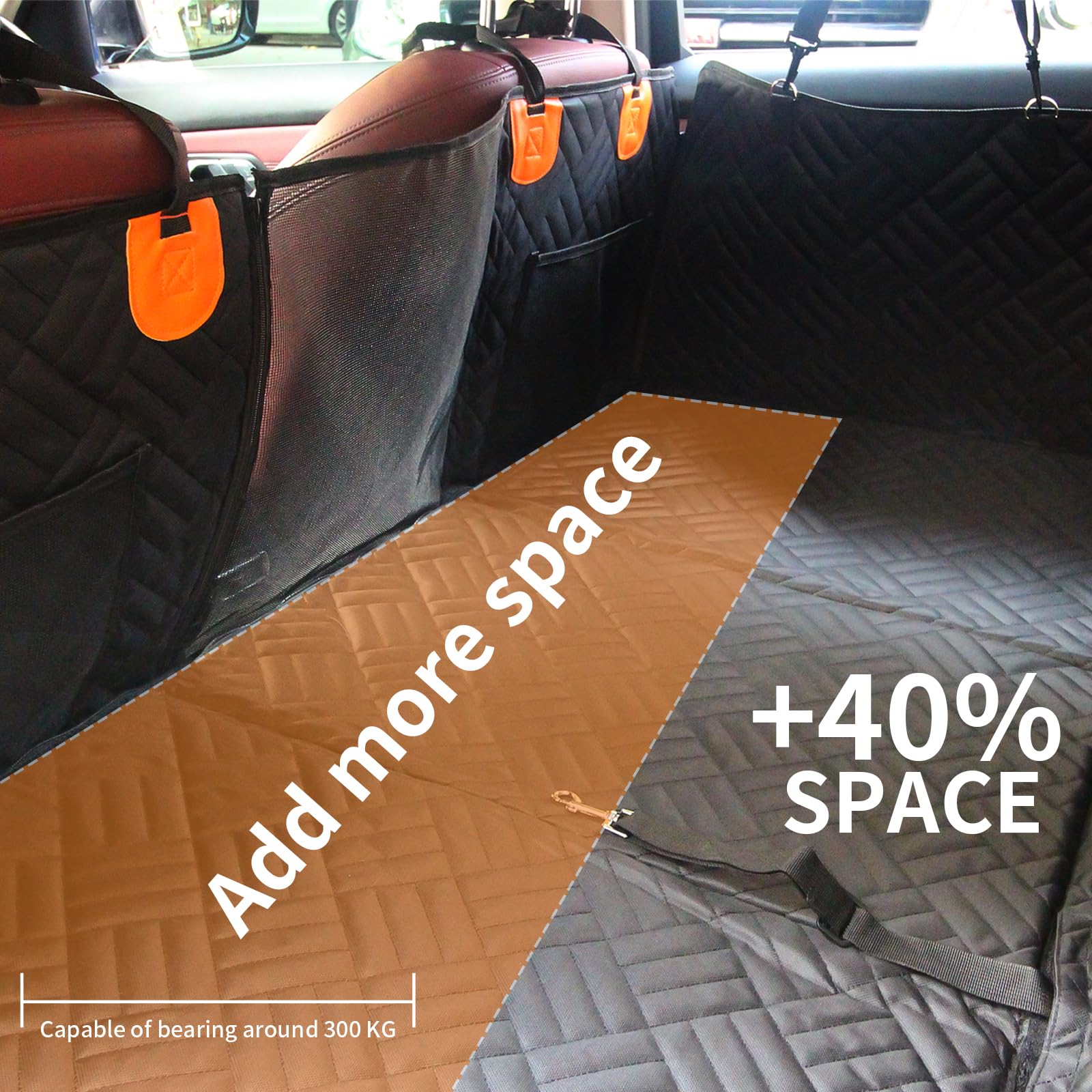 Maigandamai Non-Inflatable Car Bed Mattress, Folding Portable Back Seat Extender, Dog Car Seat Cover, Travel Camping Mattress for Sleeping, for Car/SUV/Truck