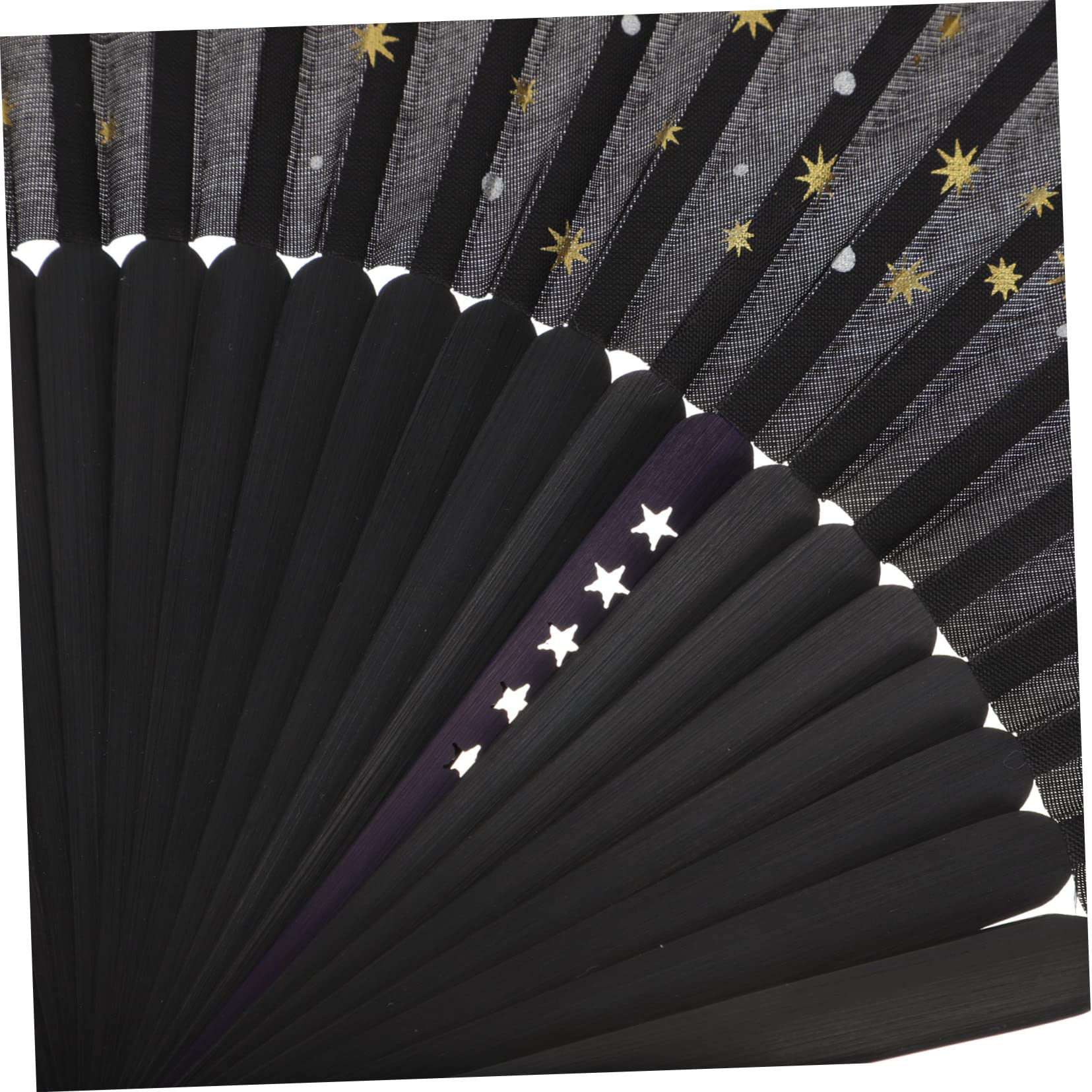 Folding Hand Fan with Delicate Pattern Chinese Style Portable Lightweight for Weddings Parties Dancing and Travel Elegant Bamboo Design with Tassel