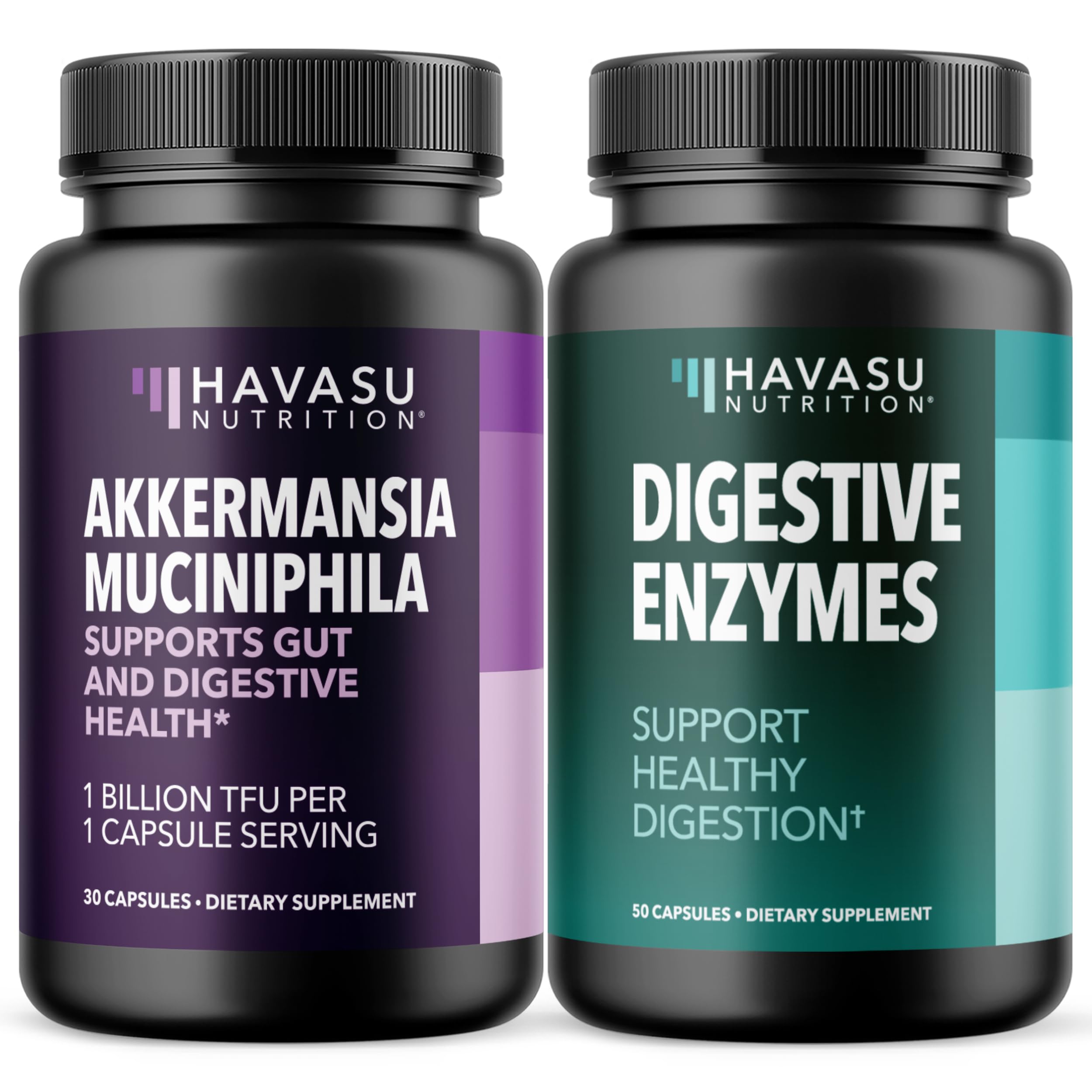 Akkermansia Muciniphila and Pancreatic Enzymes Capsules Bundle Gut Support