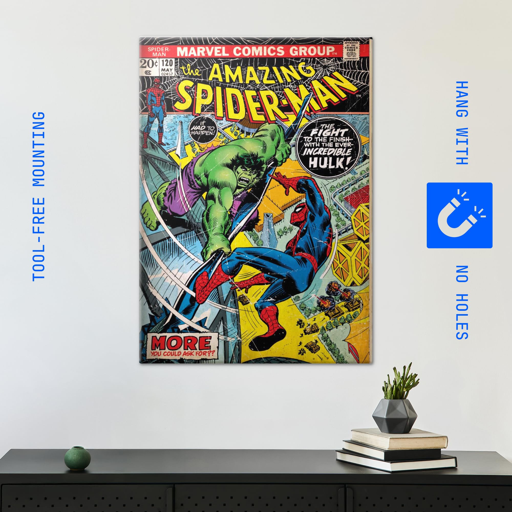 Amazon.com: Displate Metal Poster Marvel Incredible Hulk Wall Art