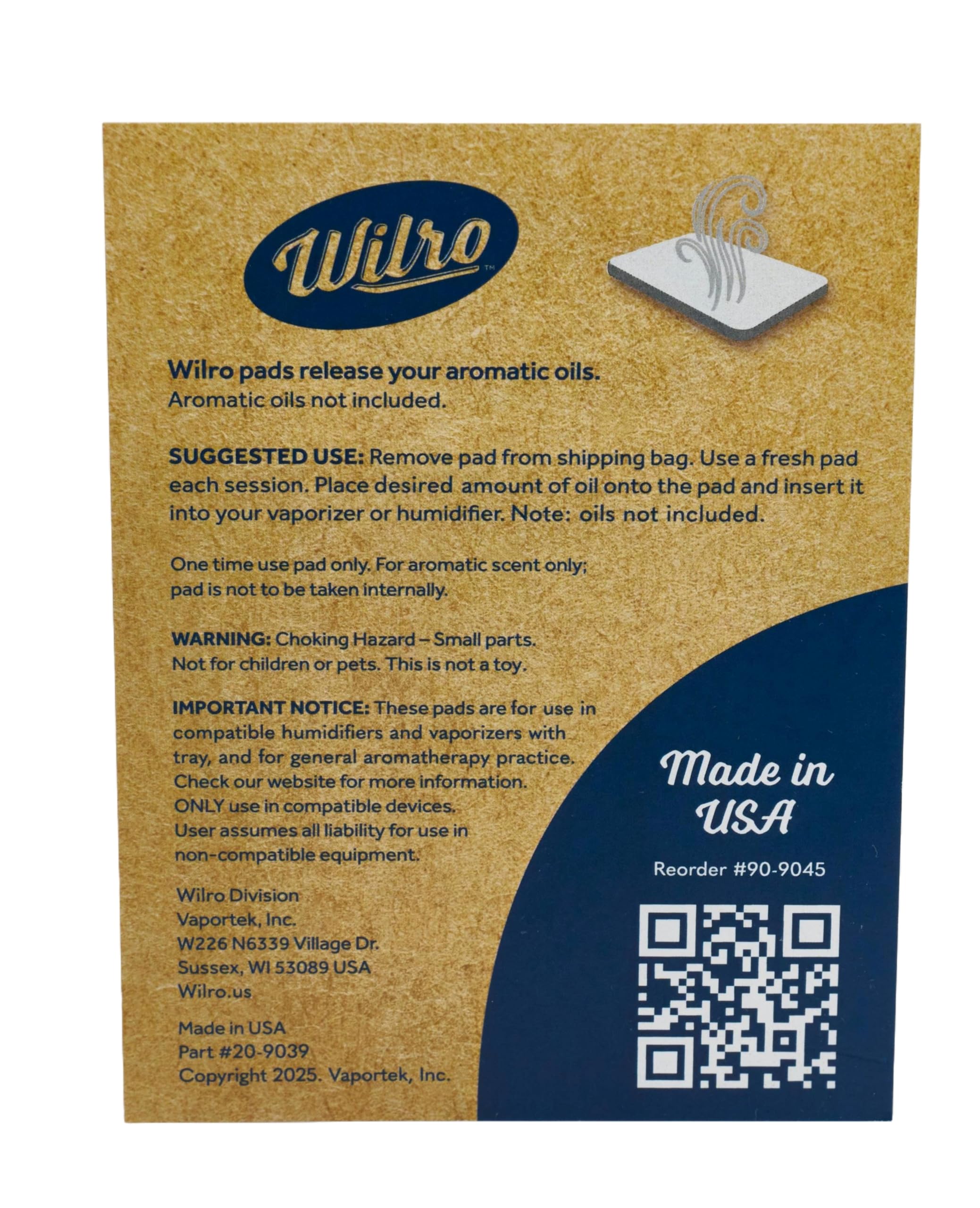 Wilro Paquete de 24 humidificadores, difusores de aroma, almohadillas de recambio de aroma vaporizador, repuesto sin perfume, compatible con Dreo, Vicks, Wilro y otros