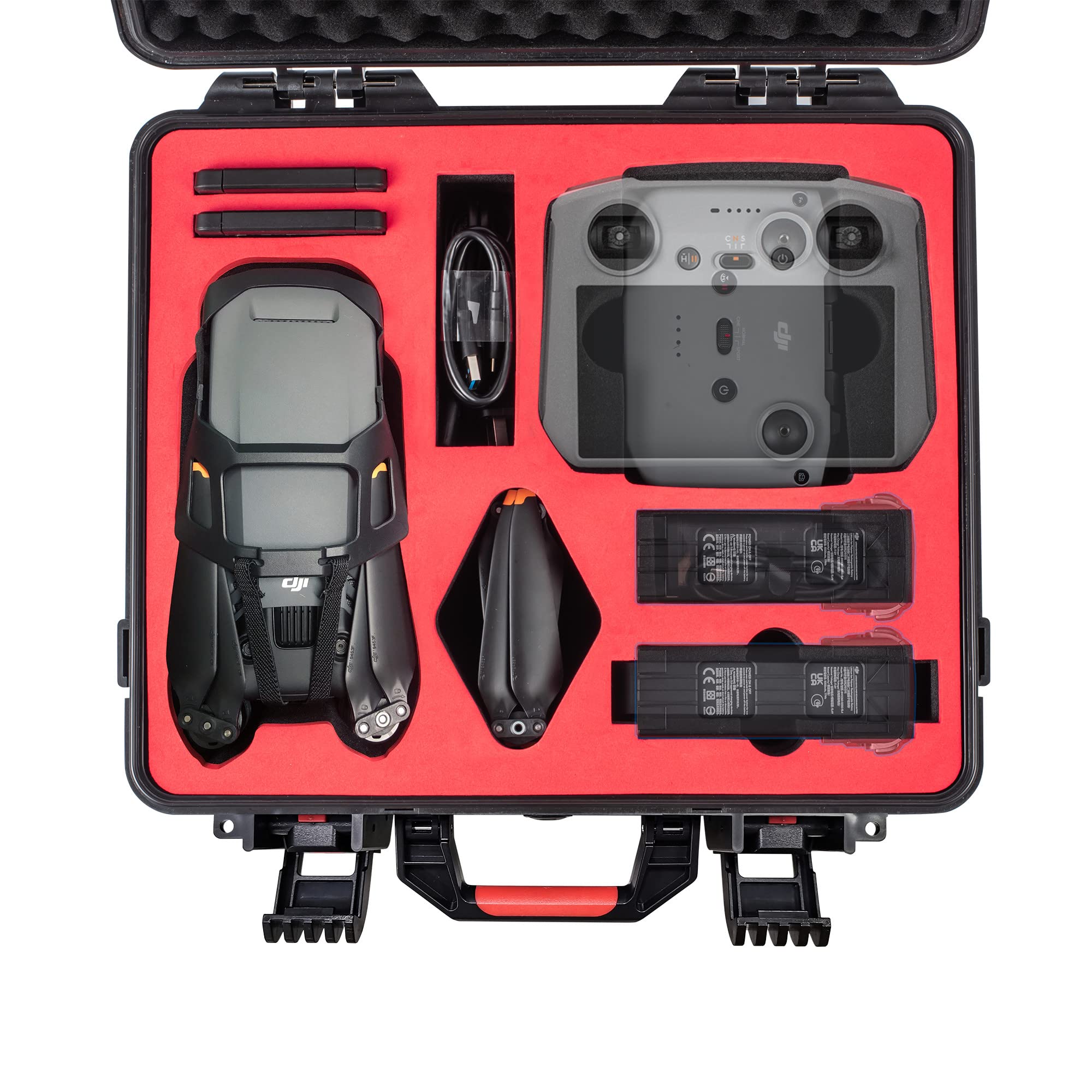 Careflection Hard Case Storage for DJI Mavic 3 Classic Drone : Water Proof, Portable Perfect Mould Hand Travel Carry Bag Double Layer Fits Helicam Hubs,Tablets,Landing Pad,Combo Kit-10 Years Warranty (B0C2DJXB47) Amazon Price History, Amazon Price Tracker