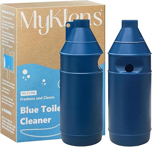 MyKlens Botella limpiadora de inodoro, pastillas limpiadoras automáticas de inodoro en botella, fácil de usar, efecto duradero, limpiadores de