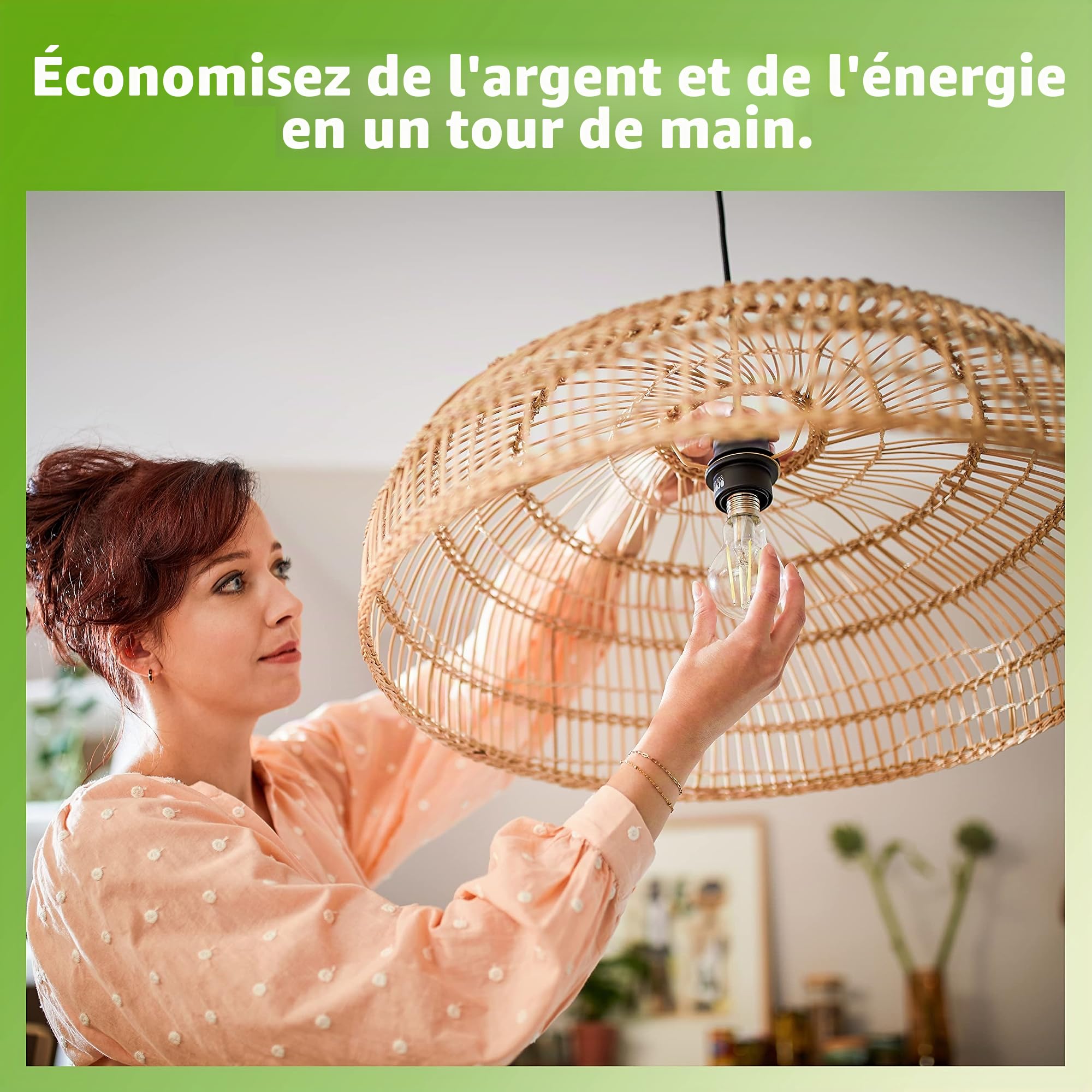 PHILIPS Ampoule LED WarmGlow, remplacement pour 80 W GU10, blanc chaud (2200-2700 K), 575 lumens, à intensité variable (Lot de 5)