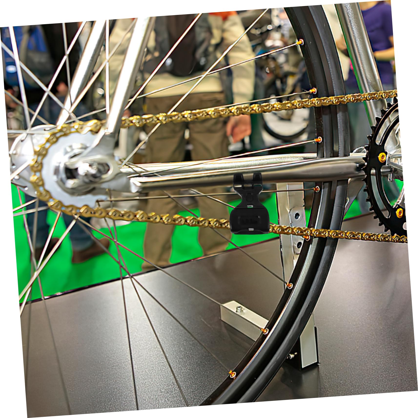 ibasenice Tensor De Cadena Guía De Cadena Protector De Cadena De Montaña para Exteriores Tensor De Cadena para Bicicletas Plástico Negro