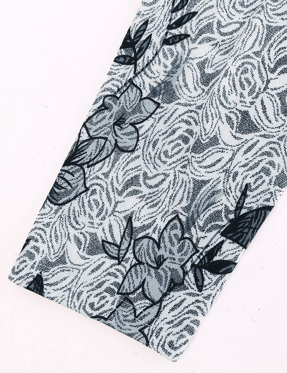 BAISHENGGT 3/4 Sleeve Tops for Women Notch V Neck Floral Work Blouses Dressy Casual Loose Fit Going Out Tunic Tops - Image 4