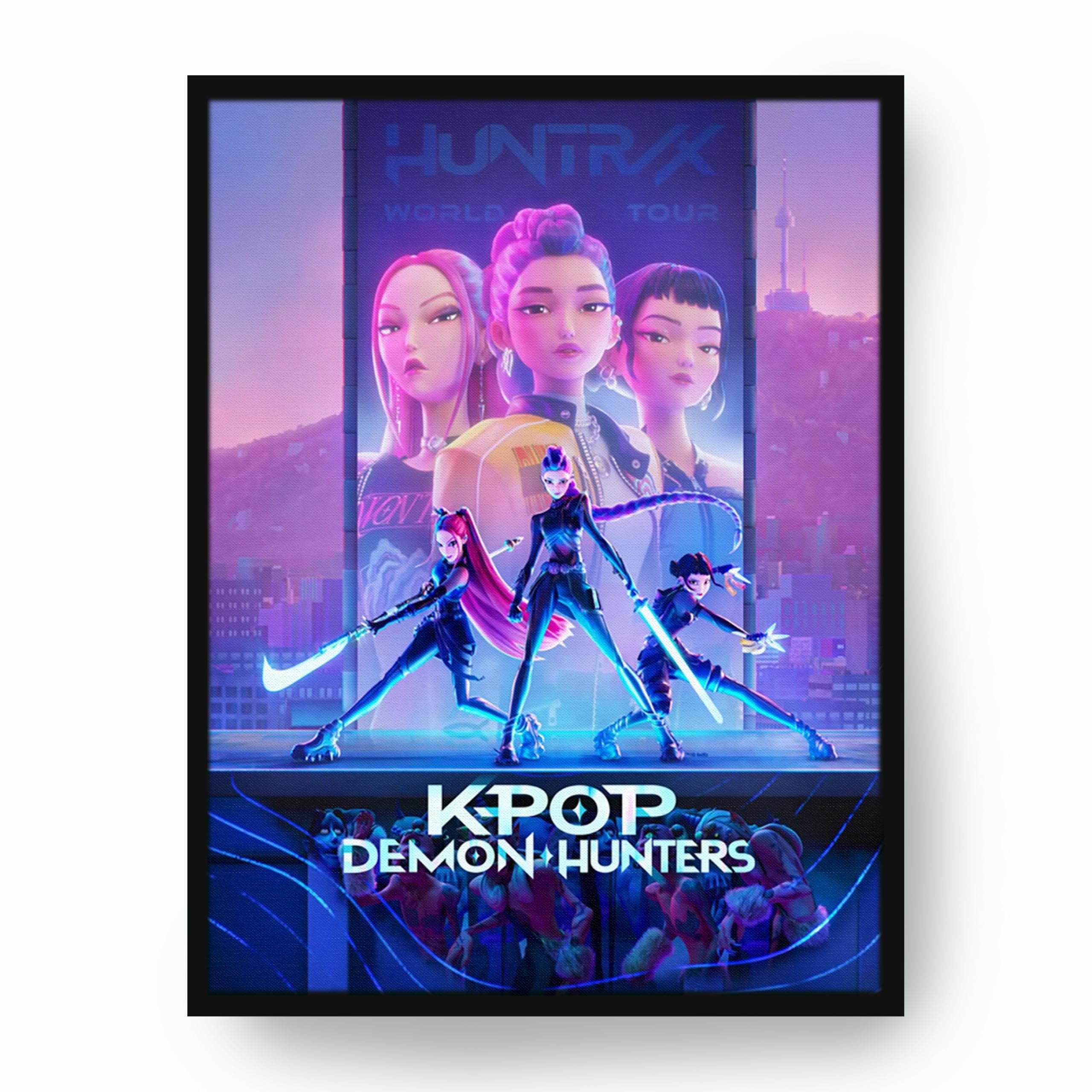 Kpop Demon Hunters Light K-Pop Demon Hunters Huntrix Up Canvas