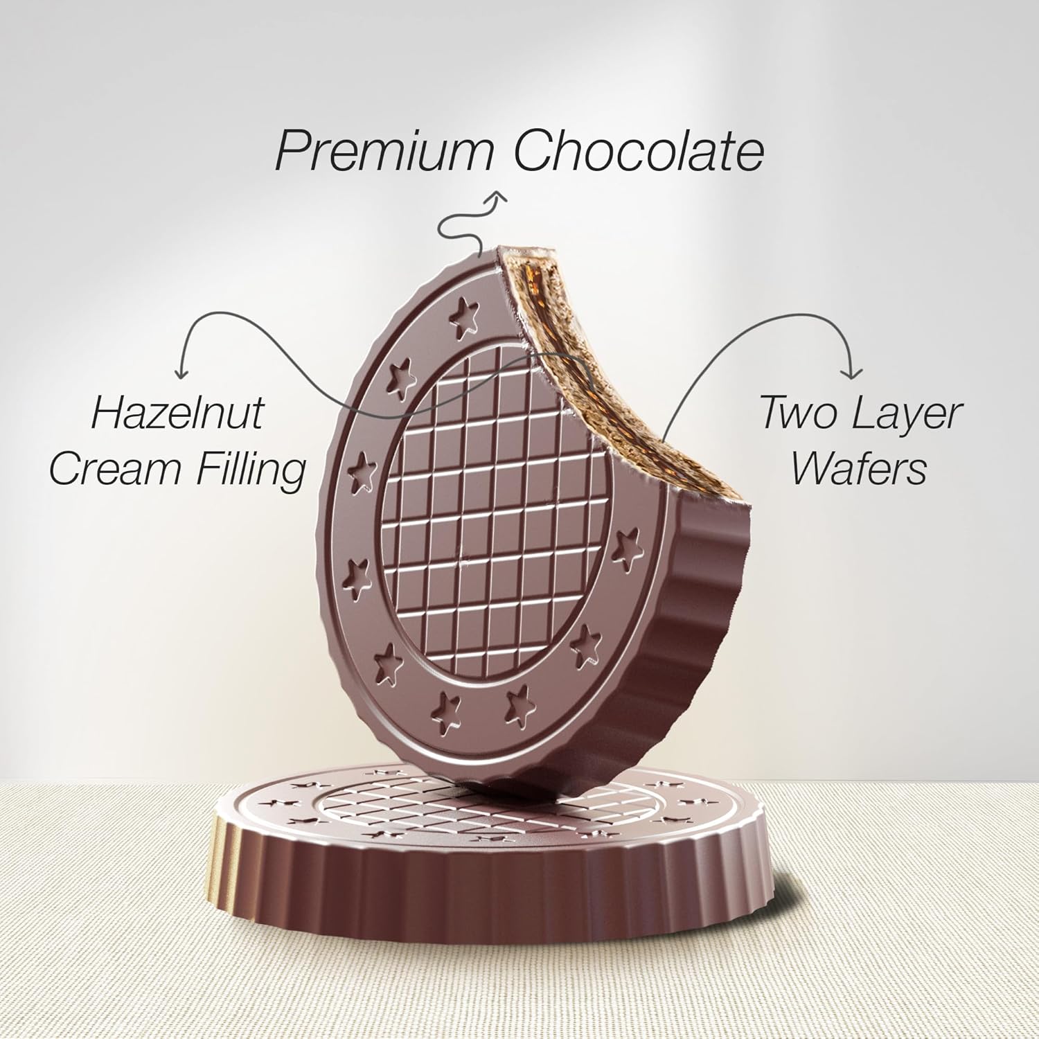 Crunch Wafer Cookies - Delicious Chocolate Covered Crispy Thin
