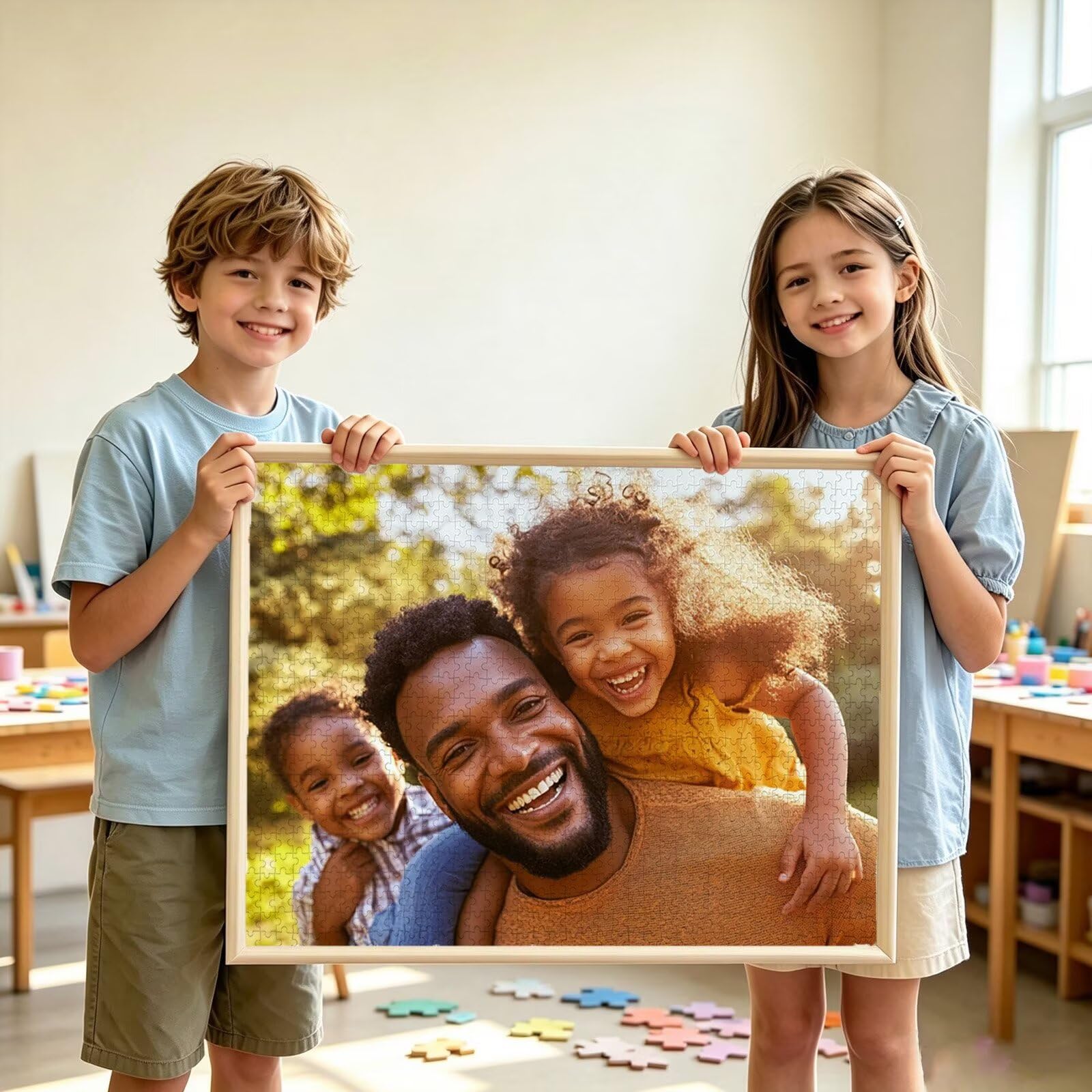 Spersonalizowane puzzle, niestandardowe drewniane puzzle fotograficzne