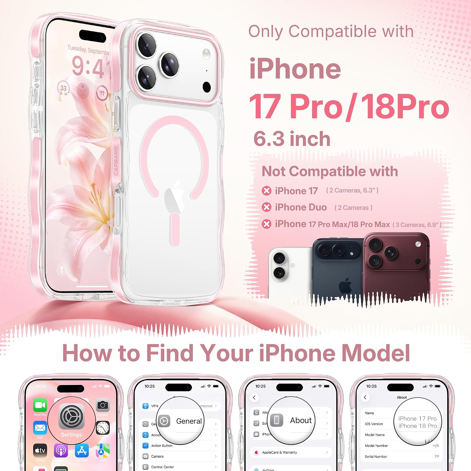  Magnetic for iPhone 18 Pro Case/iPhone 17 Pro Case Clear thumbnail