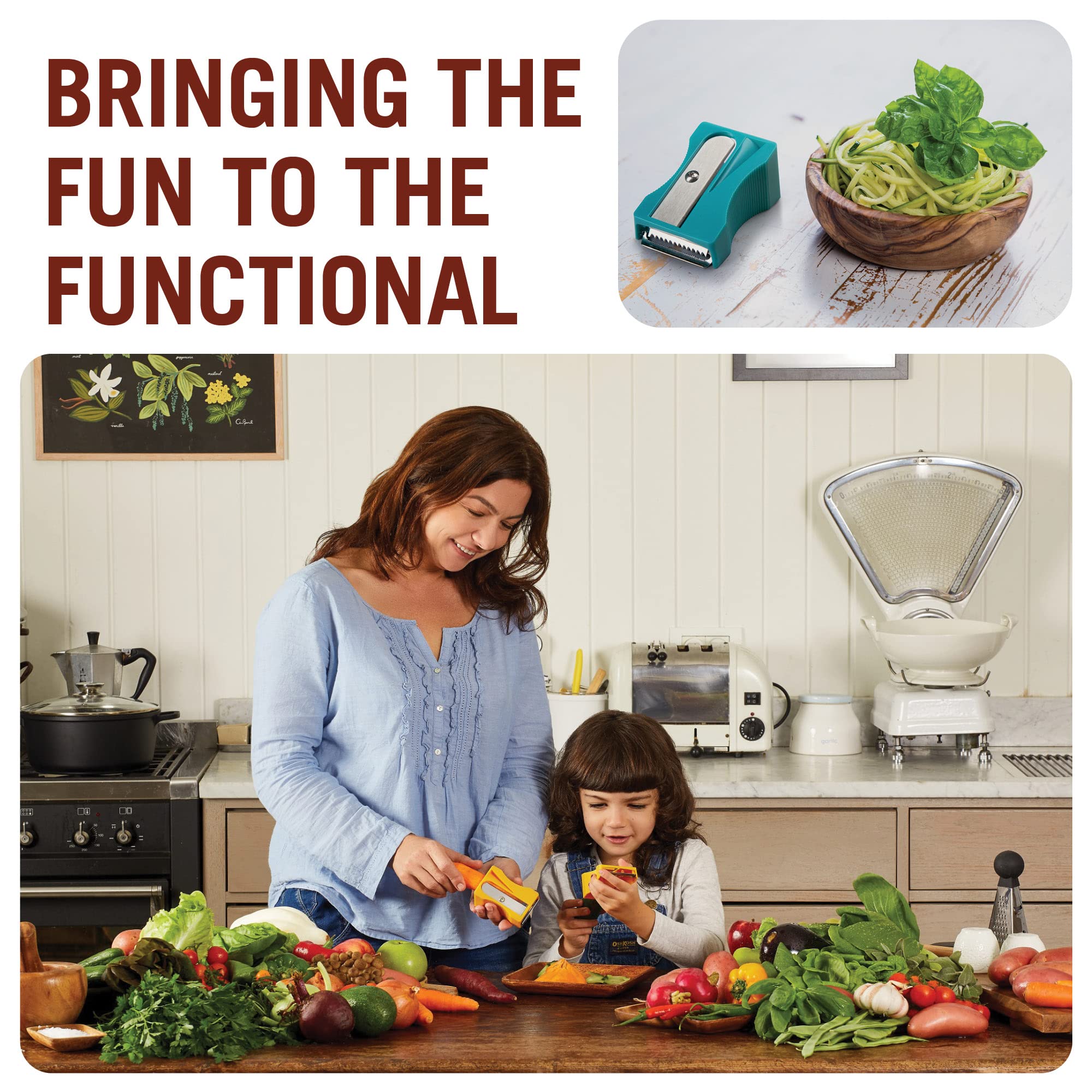 Monkey Business Karoto Julienne - Gemüse-Spiralisierer Für Gesunde Nudeln