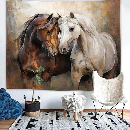 Miniatura 65 de Yookeb Tapiz negro de flores de Matisse de 59 pulgadas de ancho por 51 pulgadas de alto, para colgar en la pared, hojas abstractas, vintage, arte