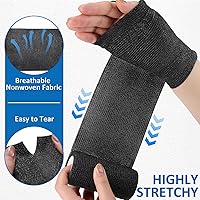 Vista 3 de TOBWOLF 12 vendajes autoadherentes, 4 pulgadas x 5 yardas/3.9 in x 14.8 ft, vendaje elástico cohesivo, cinta deportiva transpirable para muñeca