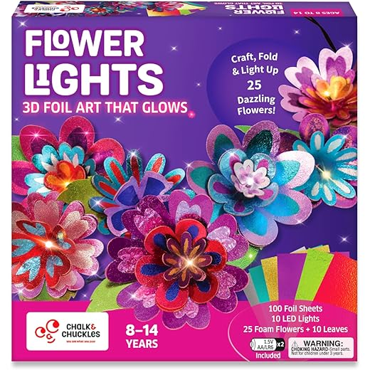 Chalk and Chuckles Flower Lights DIY Craft Kit