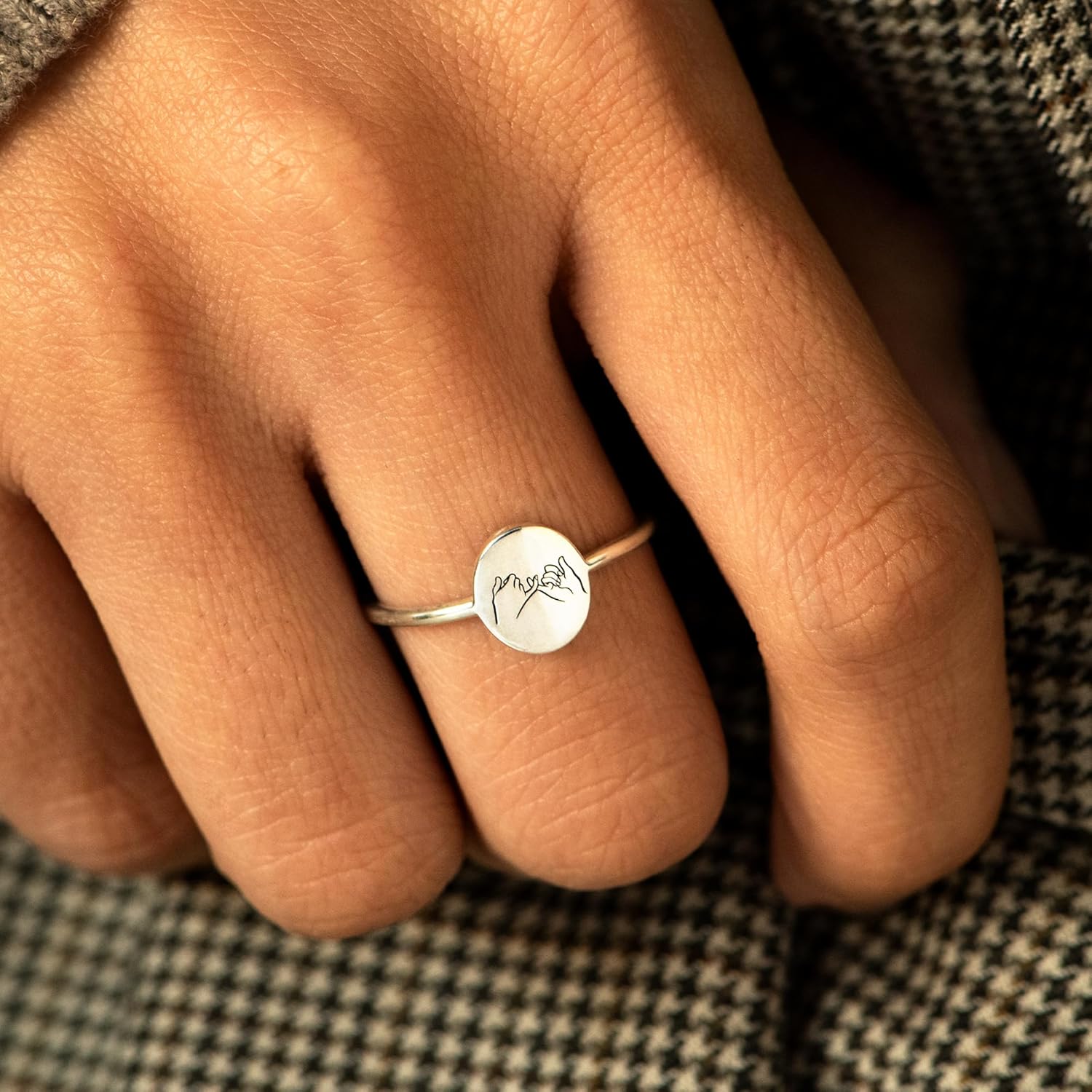 STORYJEWELLERY Birthday Gifts for Mom and Daughters, Mother Daughter Rings, Pinky Promise Ring, Daughter Gifts from Mom, Mother Jewelry - Image 5