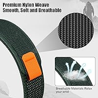 Vista 22 de ANCOOL Correa compatible con Garmin Fenix 7X/6X/5X, correas de nailon de fácil ajuste de 1.024 in para Garmin Fenix 3/5X Plus/6X Pro/Tactix Negro