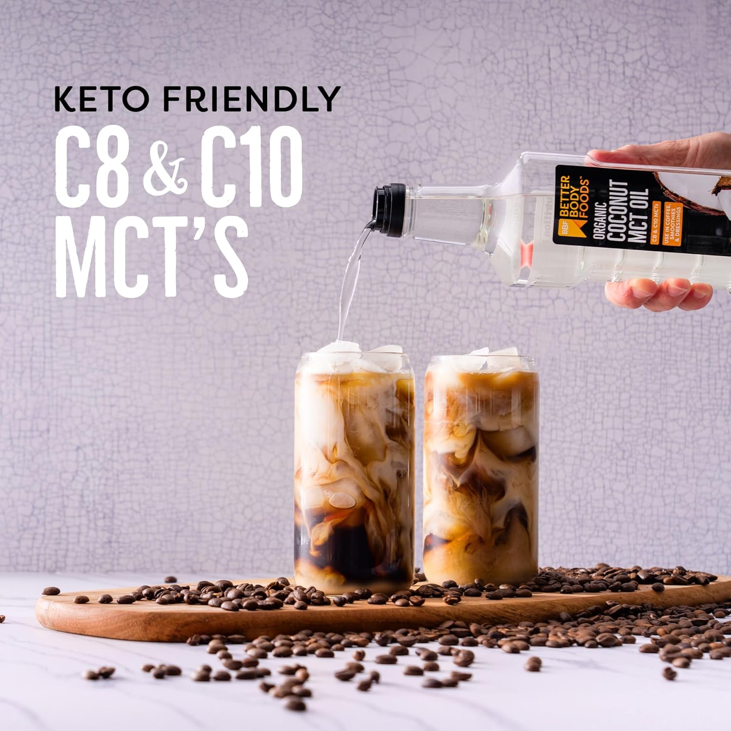 BetterBody Foods Organic Coconut MCT Oil - Energy Boosting- Keto-Friendly - C8 & C10 - Gluten Free - 16.9 oz - Image 3