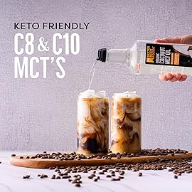 BetterBody Foods Organic Coconut MCT Oil - Energy Boosting- Keto-Friendly - C8 & C10 - Gluten Free - 1 Liter, 33.8 Fl Oz