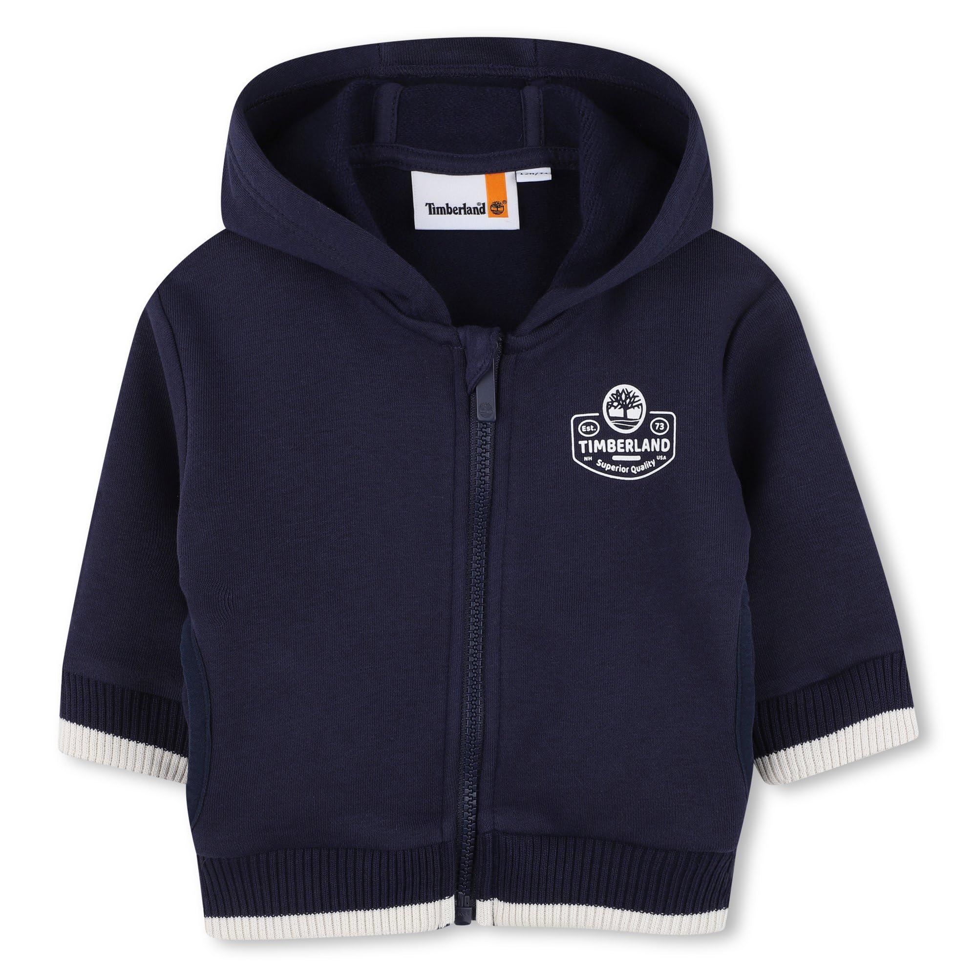 Timberland Sweter chłopięcy typu kardigan, T60596, Indygo niebieski, 2 Lat