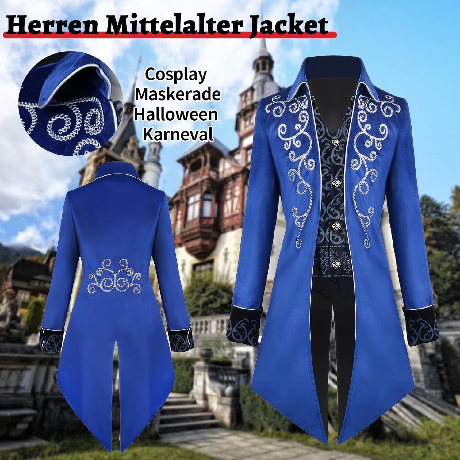 Costume Victorien Mu00e9diu00e9val Pour Homme, Smoking Pour Homme, Tailcoat Gothique, Steampunk, Trench, Robe Vintage, Manteau Pour Homme