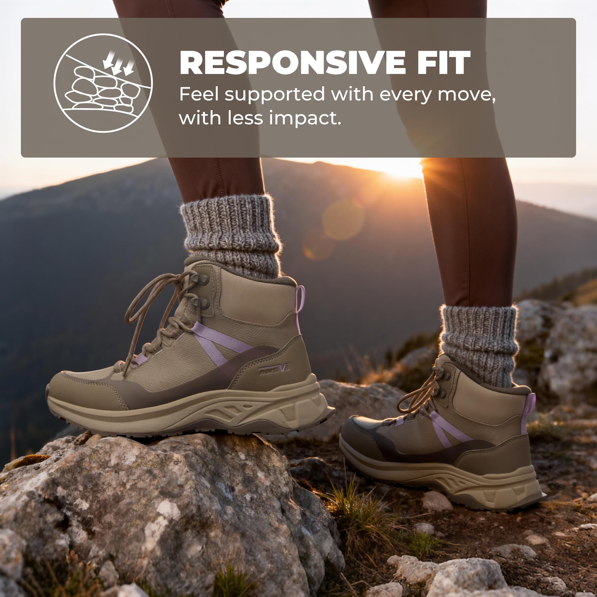 NORTIV 8 Trekking-& Wanderhalbschuhe für Damen | kontrastierenden Farbkombinationen Atmungsaktive Bequeme Rutschfestigkeit Damenstiefel Wanderstiefel für langen Wanderungen