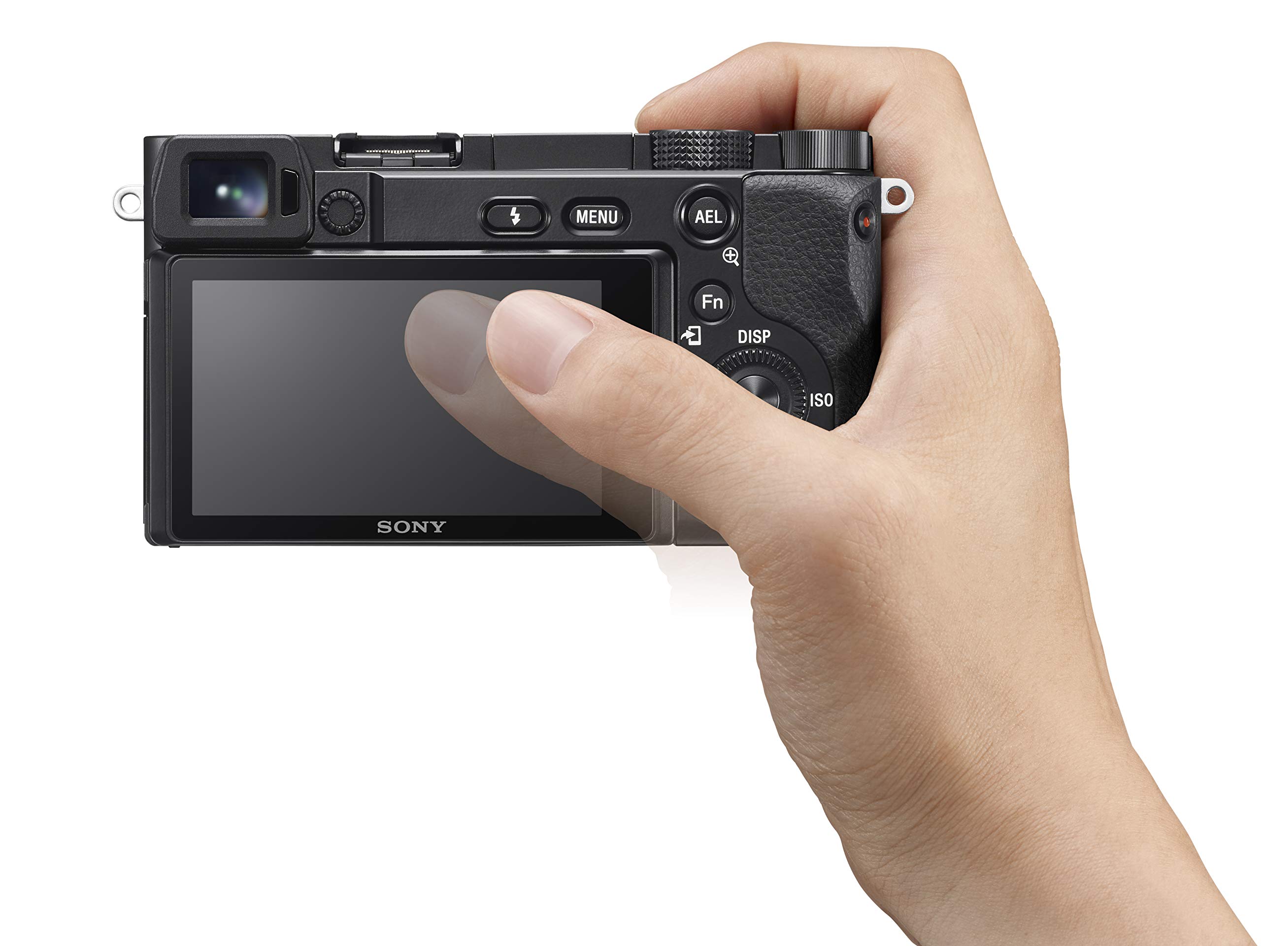 Sony Alpha 6100 | Aparat Bezlusterkowy APS-C z Obiektywami 16-50 mm i 55-210mm (Szybki Autofokus 0,02s, Śledzenie Oczu dla Ludzi i Zwierząt, Nagrywanie 4K, Odchylany Ekran)