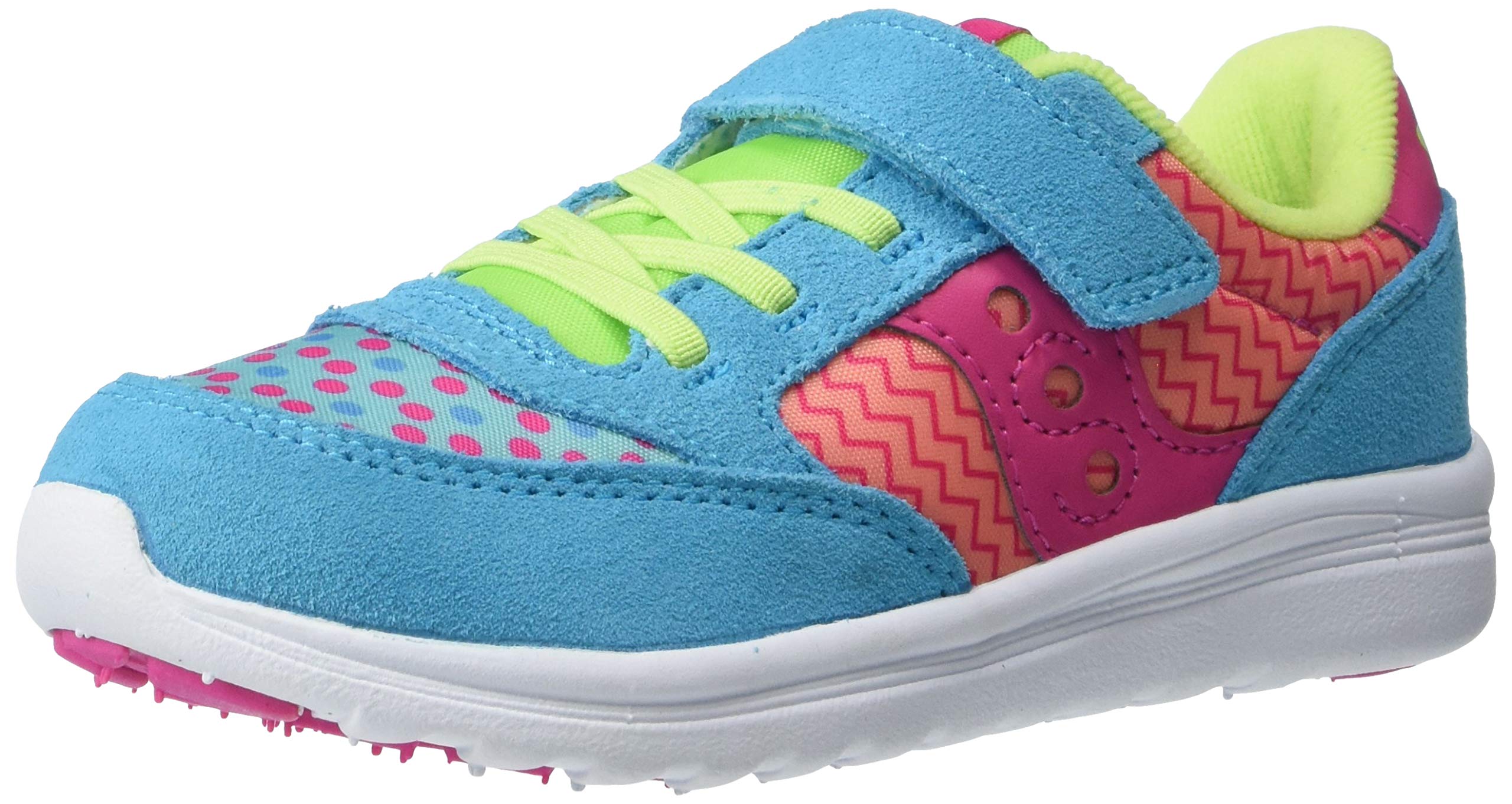 Saucony Girl's Baby Jazz Lite Sneaker, Turquoise/Multi Print, XW
