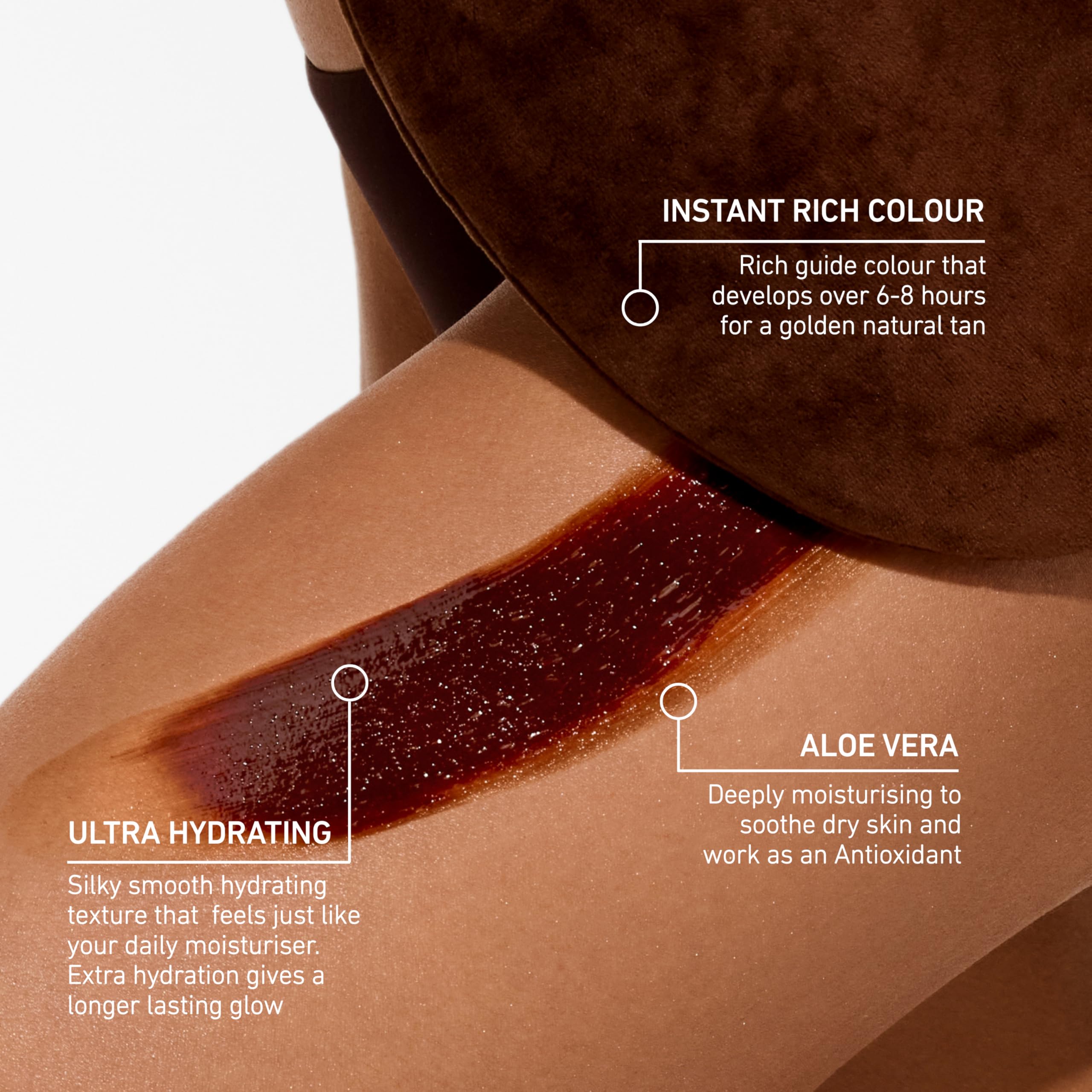 VITA LIBERATA Fabulous Loción bronceadora gradual oscura, teñida, de aspecto natural, diseñada para cara y cuerpo, fórmula de secado rápido, formulada con ácido hialurónico, 6.7 onzas líquidas